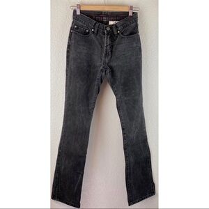 NOBODY Black Denim Bootcut Jeans Mid-Rise